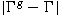 $|\Gamma^g-\Gamma|$